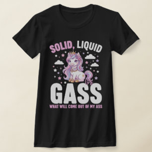 Camiseta Sólido Líquido Gás Unicórnio – Física Divertida Ci