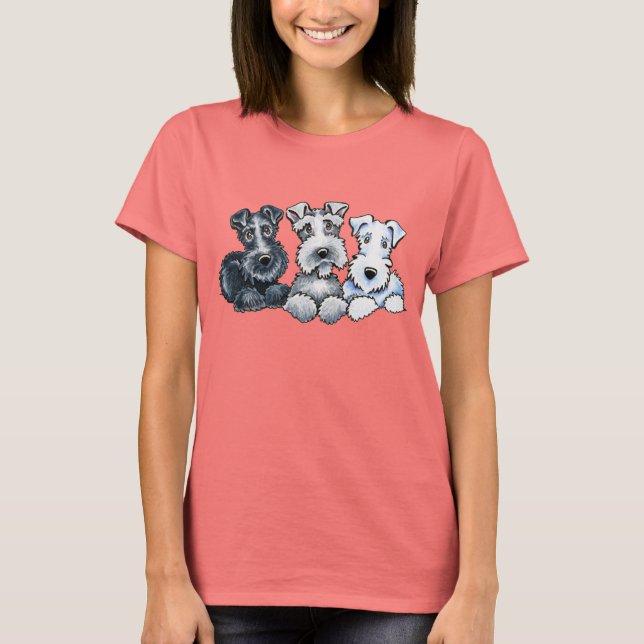Camiseta Sólidos Schnauzers (Frente)