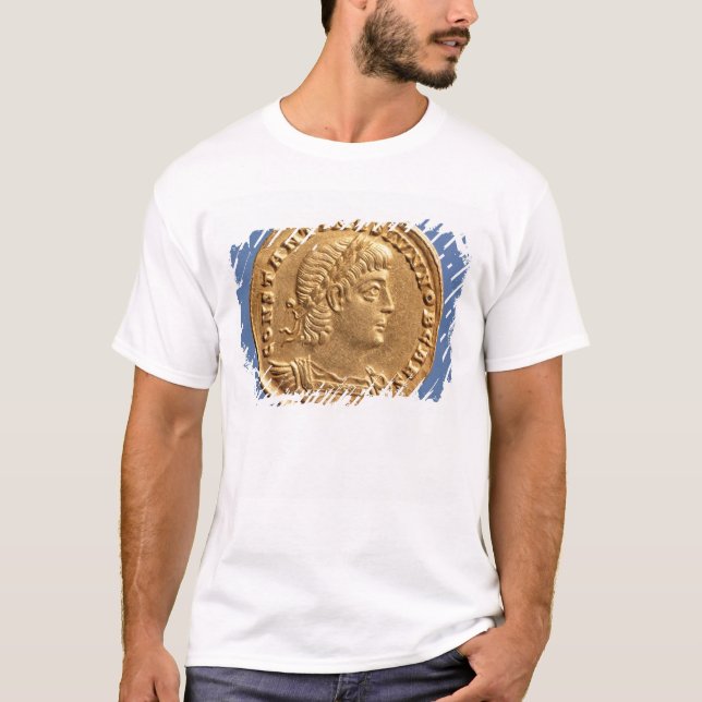 Camiseta Solidus de Constantim II Caesar cuirassed (Frente)