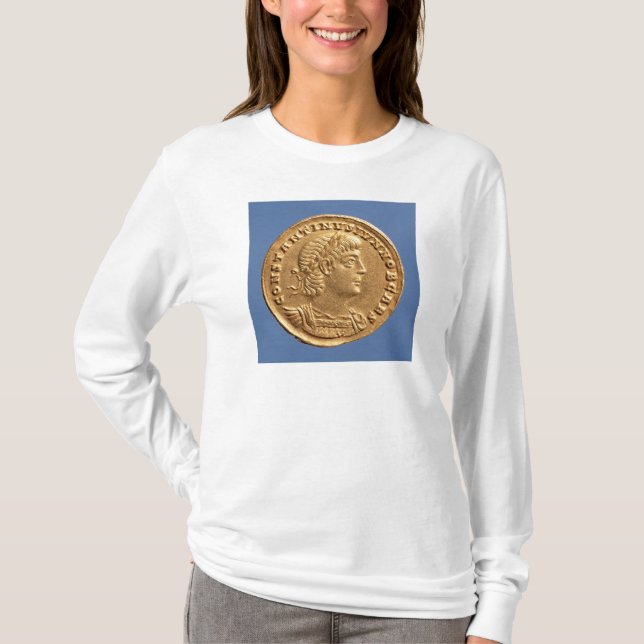 Camiseta Solidus de Constantim II Caesar cuirassed (Frente)
