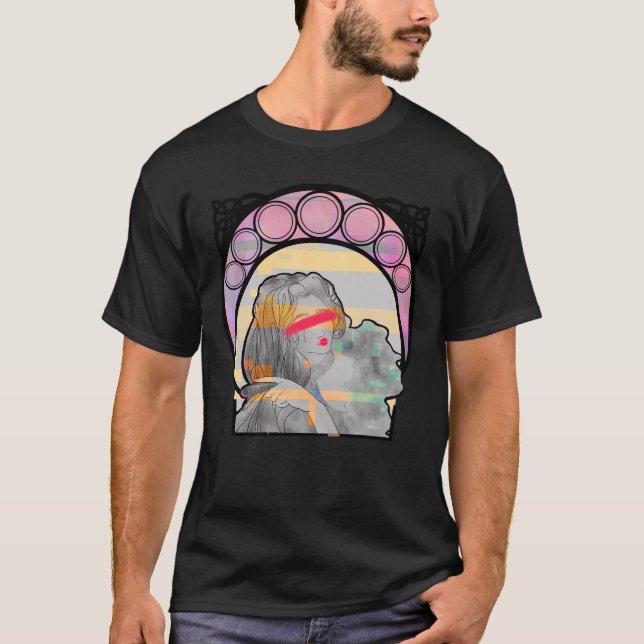 Camiseta Solitário Doll Glitch Art (Frente)