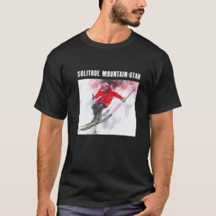 Camiseta Solitude Mountain Utah Esquiando esquiador Esqui S