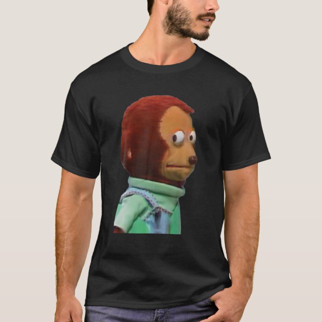 Camiseta Solo Awkward Look Monkey Puppet Memória (Frente)