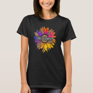 Camiseta Solo Cientista Relacionamento de Girassol