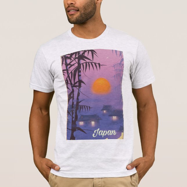 Camiseta Solo de cenário do Japão (Frente)