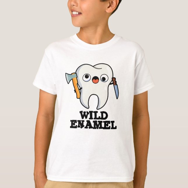 Camiseta Solo Enamel Funny Selvagem Tooth (Frente)