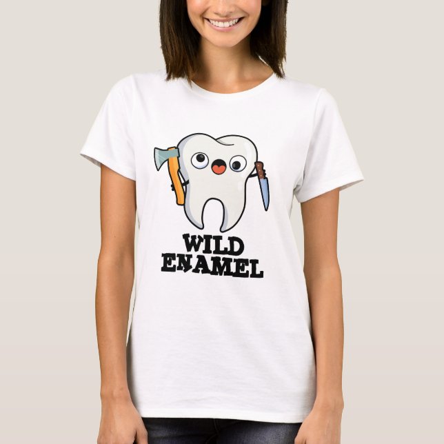 Camiseta Solo Enamel Funny Selvagem Tooth (Frente)