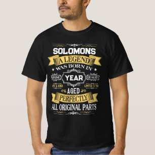 Camiseta SOLOMONS Um Legado Nasceu em Ano
