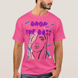 Camiseta Solte O Baixo Dubstep Rave Edm Sexy Feminino Rolan