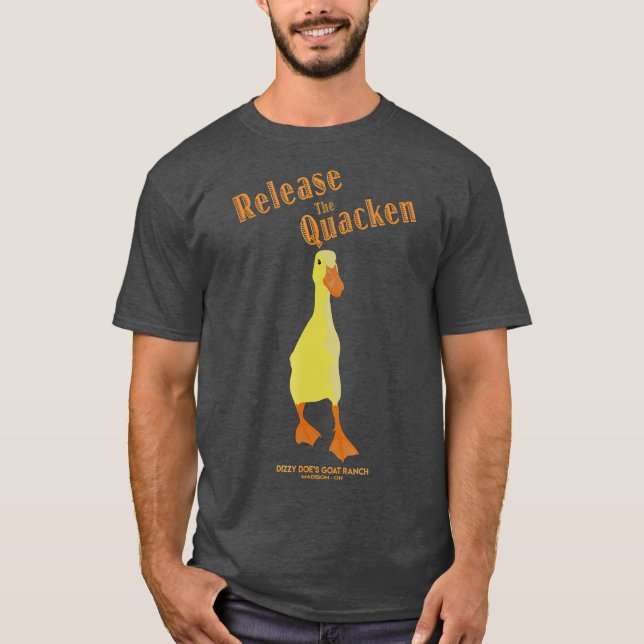 Camiseta Solte o Duque Runner do Pato Quacken (Frente)