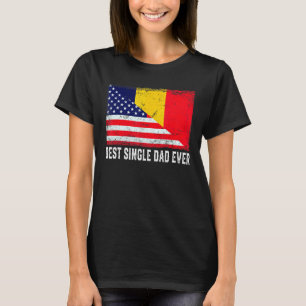 Camiseta Solteiro Americano Flag & Chad Flag Melhor Fama de