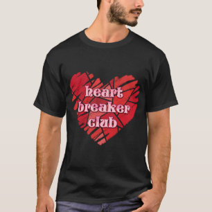 Camiseta Solteiro Anti-Dia de os namorados do Heart Breaker