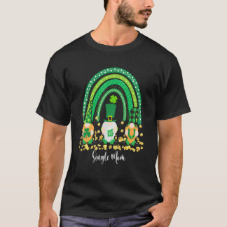 Camiseta Solteiro Bastante Arco-Íris Mãe Rua Gnomo Patrick