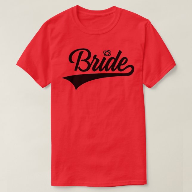 Camiseta Solteiro BRIDE Festa de solteira WEDDING (Frente do Design)