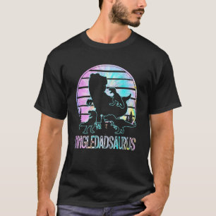 Camiseta Solteiro Dadsaurus Dinossaur Pai De 3 Crianças Tie