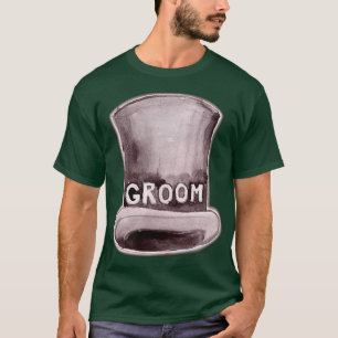 Camiseta Solteiro De Casamento De Noivado Bonito De Chat De