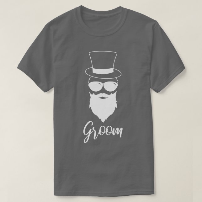 Camiseta Solteiro de Casamento do Groom Husband (Frente do Design)