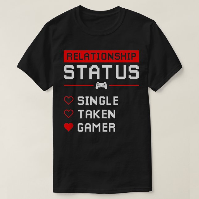 Camiseta Solteiro de Status de Relacionamento Tirado Dias d (Frente do Design)