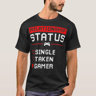Camiseta Solteiro de Status de Relacionamento Tirado Dias d
