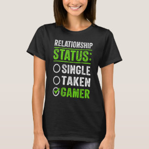 Camiseta Solteiro de Status de Relacionamento Tirado Engraç