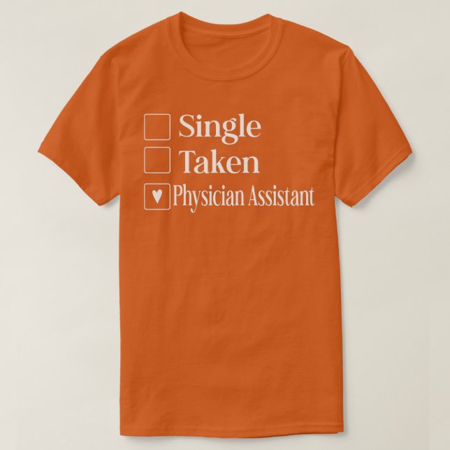 Camiseta solteiro do Assistente Médico (Frente do Design)
