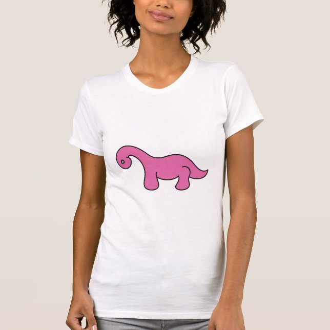 Camiseta Solteiro do dinossauro (Frente)