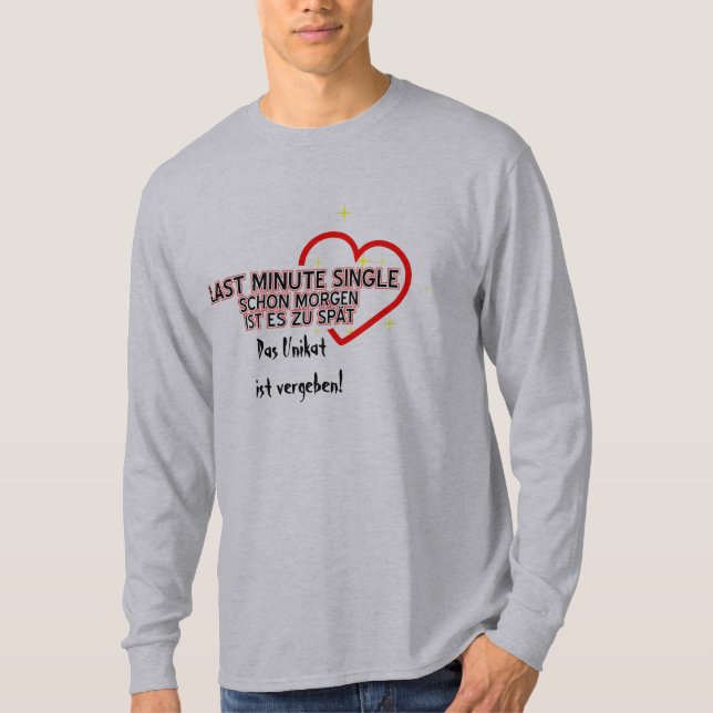 CAMISETA SOLTEIRO DO ÚLTIMO MINUTO (Frente)