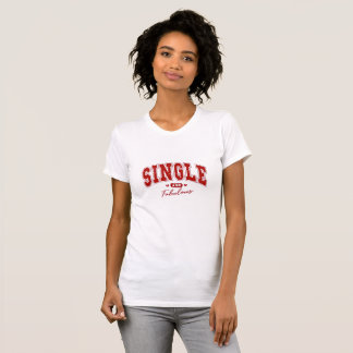 Camiseta Solteiro e T-Shirt fabulosa - Design vermelho