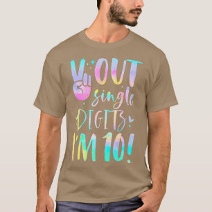 Camiseta Solteiro Engraçado De Paz Com Dígitos Im 10 Anos 1