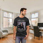 Camiseta Solteiro foto-homem mito nome de legenda diversão<br><div class="desc">Personalize e adicione sua própria foto do solteiro Personalizar e adicione um nome. Texto: O Homem,  O Mito,  A Lenda.</div>