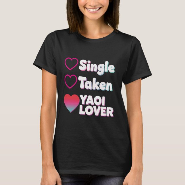 Camiseta Solteiro Namorado Yaoi Amante (Frente)