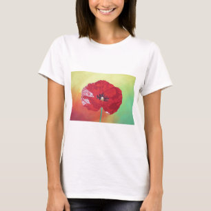 Camiseta Solteiro Pedra Picada No Backgrogue Vermelho Verde