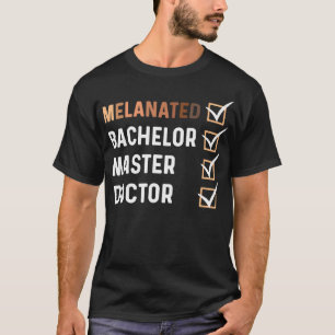 Camiseta Solteiro Phd Edd Graduação de Doutorado Preto