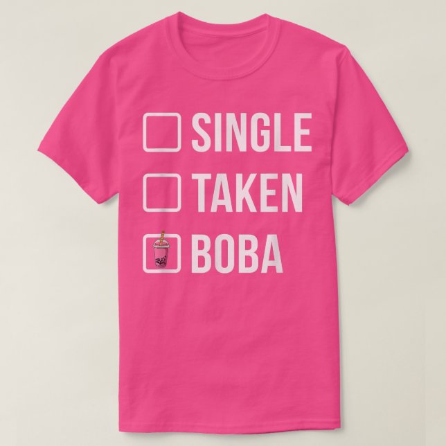 Camiseta Solteiro Retirada Boba Tea Tea Bebendo Lover Tea B (Frente do Design)