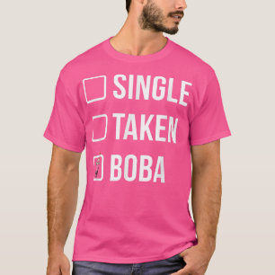 Camiseta Solteiro Retirada Boba Tea Tea Bebendo Lover Tea B