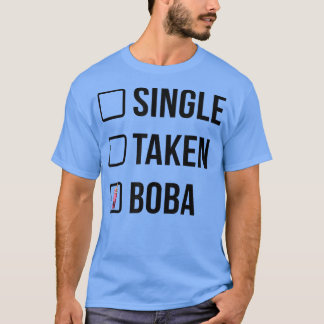 Camiseta Solteiro Retirada Boba Tea Tea Bebendo Lover Tea B