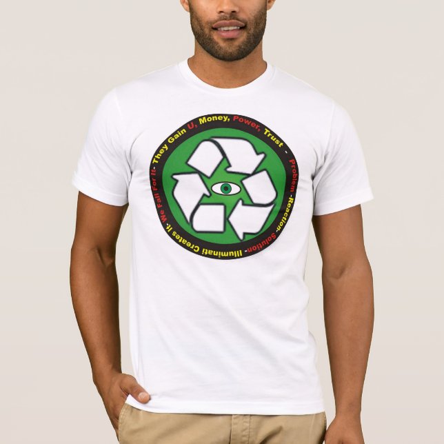 Camiseta Solução da reação do problema (Frente)