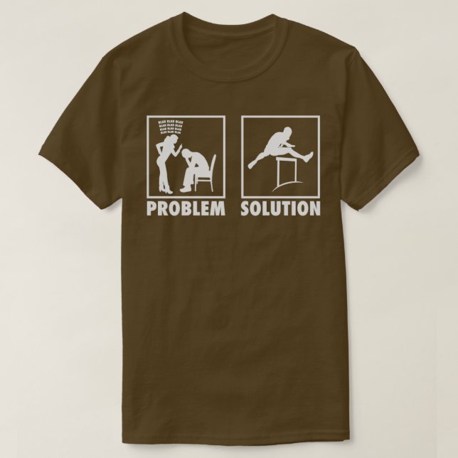 Camiseta Solução de problema de declaração atletas de atlet (Frente do Design)