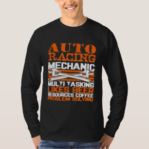Camiseta Solução de problemas de multitarefa mecânica de co