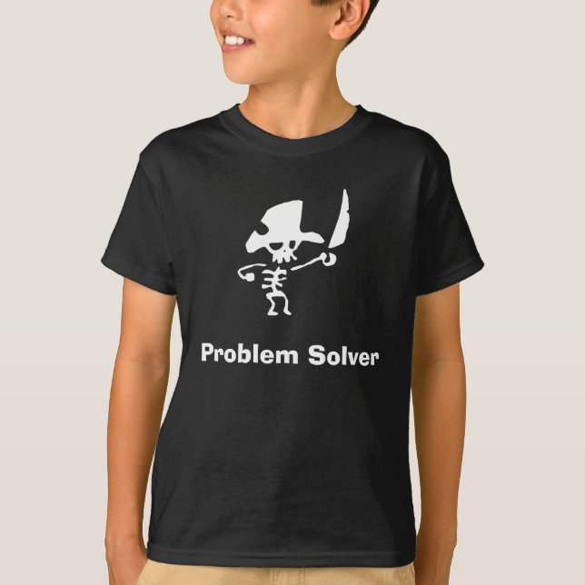 Camiseta Solução de problemas pirata (Frente)