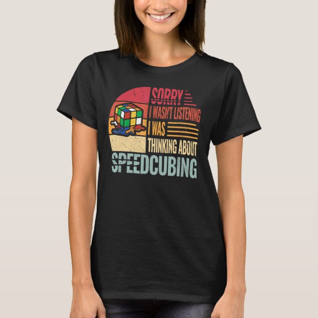 Camiseta Solução de velocidade Velocidade do Speedcube Velo (Frente)