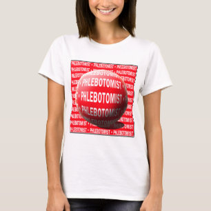 CAMISETA SOLUÇÃO SANGUÍNEA DE ESFERA FLEBOTOMISTA