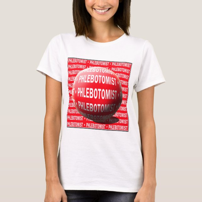 CAMISETA SOLUÇÃO SANGUÍNEA DE ESFERA FLEBOTOMISTA (Frente)