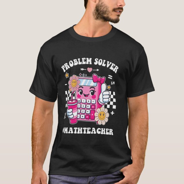 Camiseta Solucionador de Problemas Professor de Matemática  (Frente)