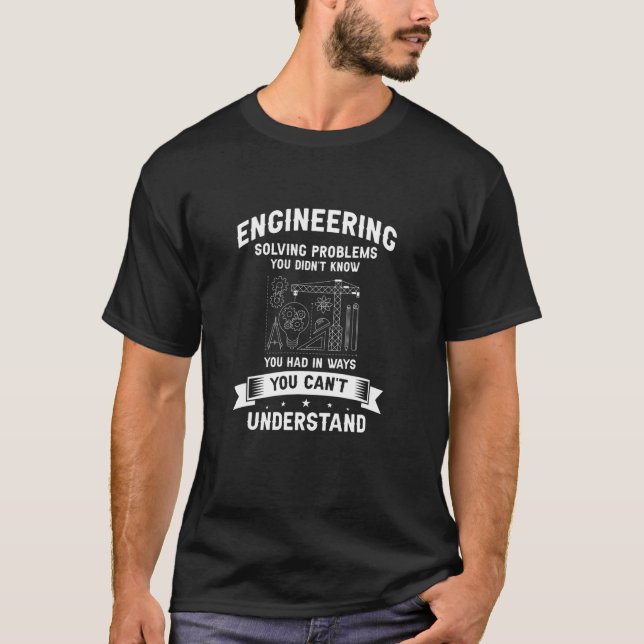 Camiseta Solucionando Problemas de Engenharia que você não  (Frente)