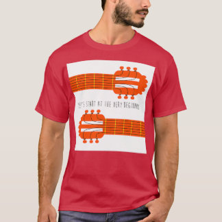 Camiseta Som de guitarra de música