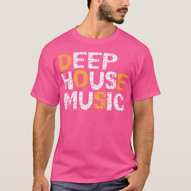 Camiseta Som de Música Deep House (Frente)