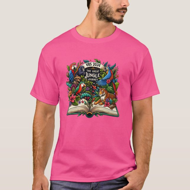 Camiseta Soma das Escolas de Bíblias de Vacinação VBS 2024 (Frente)