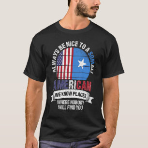 Camiseta Somali American Conhecemos Lugares onde Country So