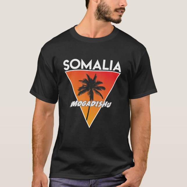 Camiseta Somália com cores ensolaradas (Frente)